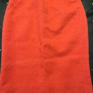 The Limited Vibrant Red Pencil Skirt